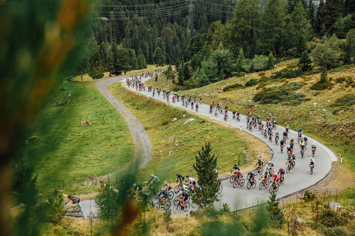 Maratón ciclista de Ötztaler en Sölden, Ötztal, Tirol, Austria